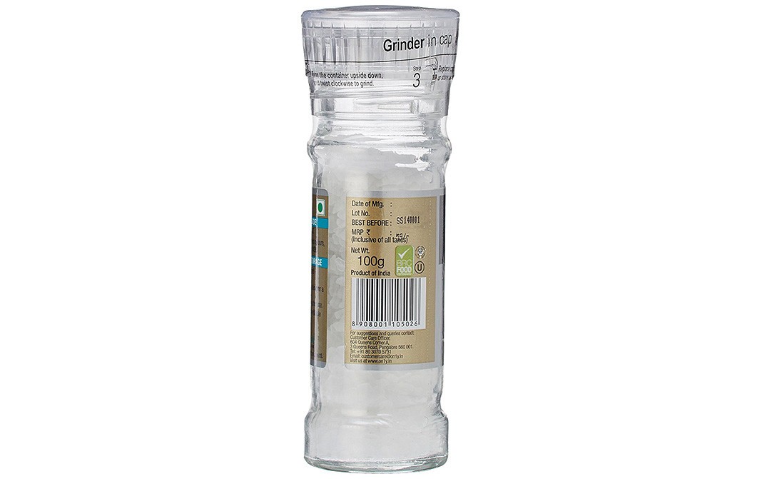 Only Sea Salt Grinder    Bottle  100 grams